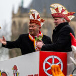 GEC-Präsident Thomas Kemmerich (links) und Oberbürgermeister Andreas Bausewein beim Karnevalsumzug Foto: © Michael Kremer/Snapart